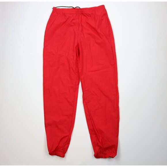 Vtg 90s Marlboro Mens Size XL Spell Out Packable Windbreaker Joggers Pants Red - Picture 1 of 15